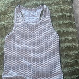 Private Label White Textured Tank Top